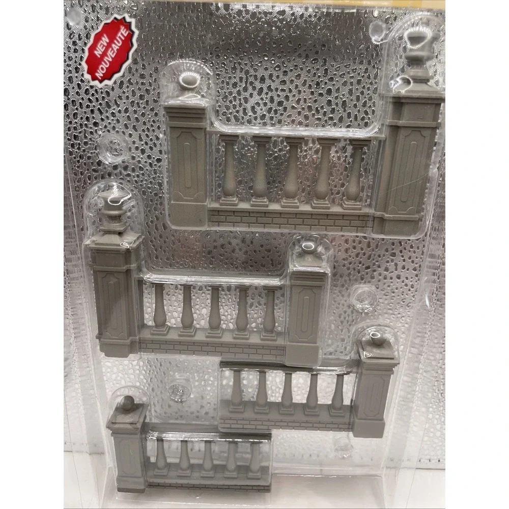 Lemax‎ PLAZA FENCE Set of 4 #74237 Christmas Village Accessory NEW